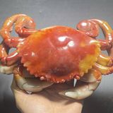  Tượng Cua Ngọc màu đỏ BKSTCN-9378 