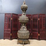  Tháp Vạn Phật đồng cũ sưu tầm BKMECN-9443 