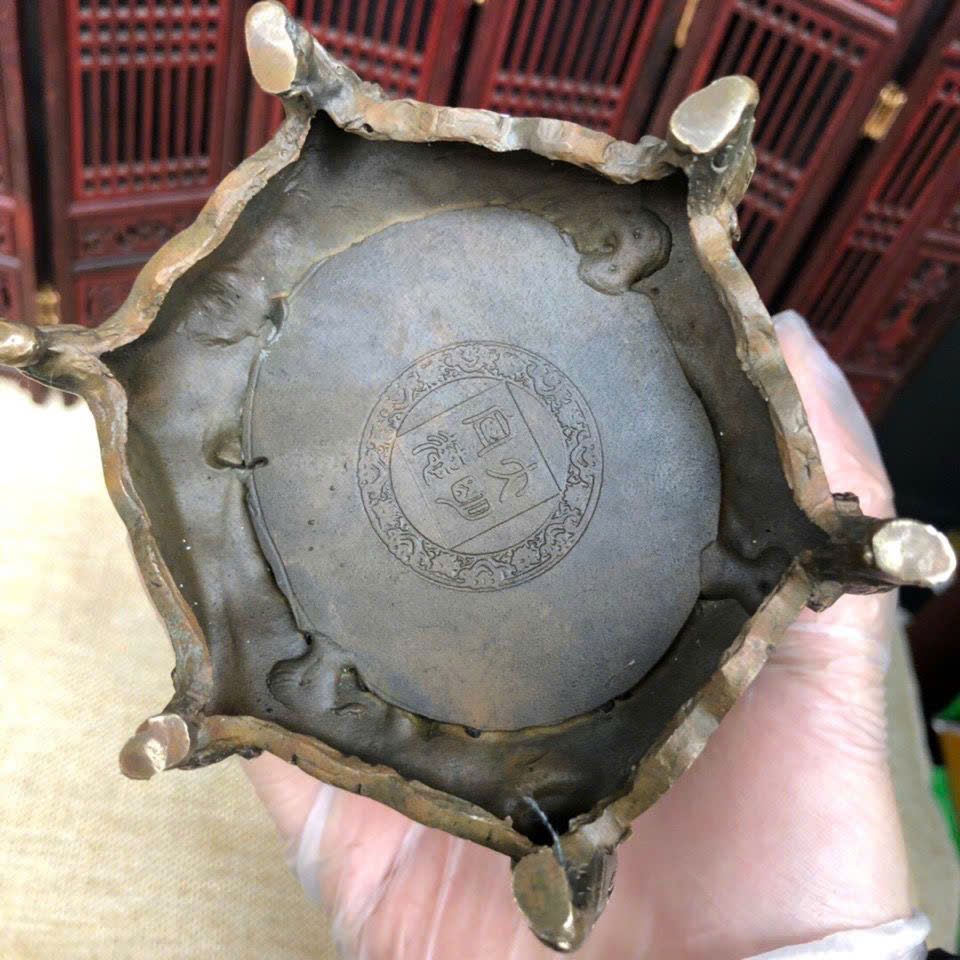  Tháp Vạn Phật đồng cũ sưu tầm BKMECN-9443 