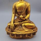  Tượng Phật Thich Ca bằng đồng mạ vàng sưu tầm BKMECN-9446 