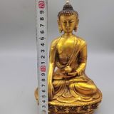  Tượng Phật Thich Ca bằng đồng mạ vàng sưu tầm BKMECN-9446 