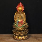  Tượng Tam Thế Phật đồng pháp lam sưu tầm BKMECN-9447 