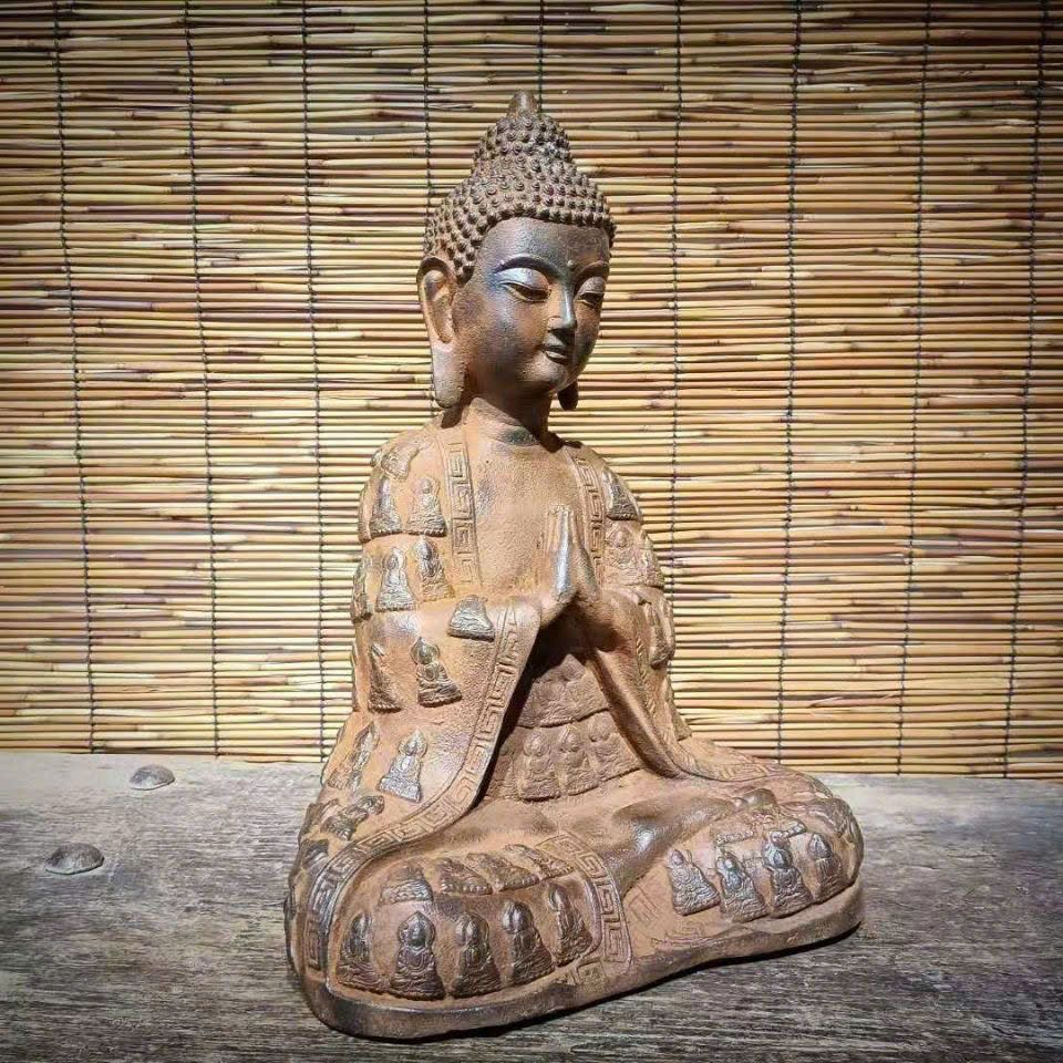  Tượng Phật đá cổ sưu tầm BKMECN-9450 