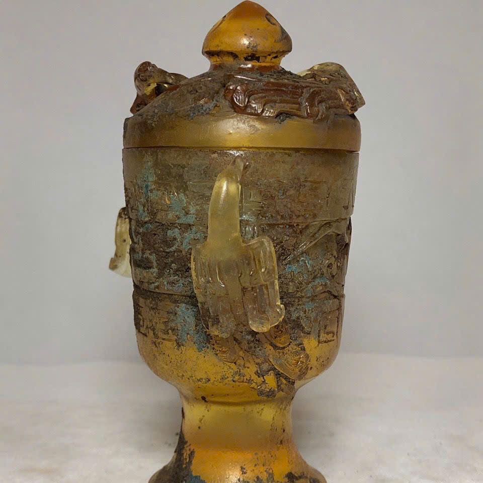  Chiếc cốc ngọc Lưu Ly cổ xưa sưu tầm BKSTCN-9386 