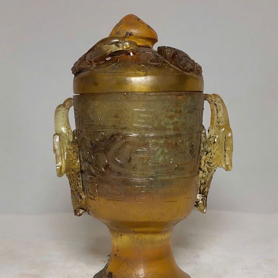  Chiếc cốc ngọc Lưu Ly cổ xưa sưu tầm BKSTCN-9386 