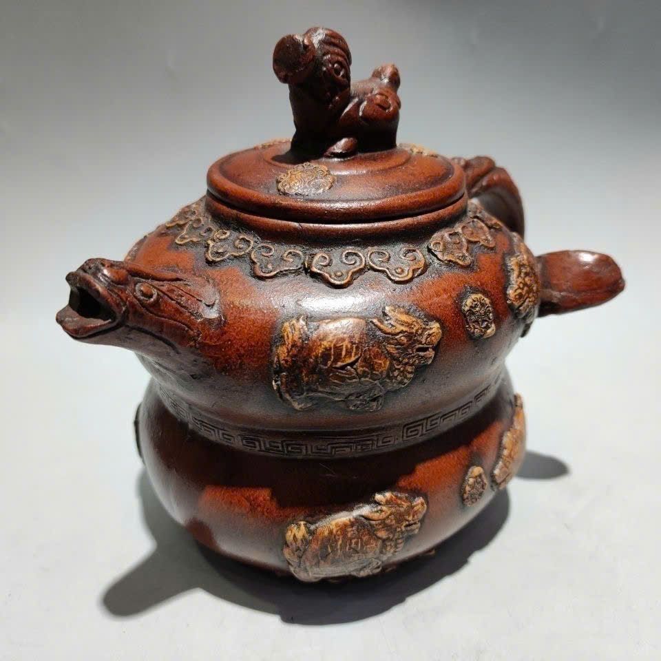  Ấm Tử Sa họa tiết Rồng sưu tầm BKCECN-9413 