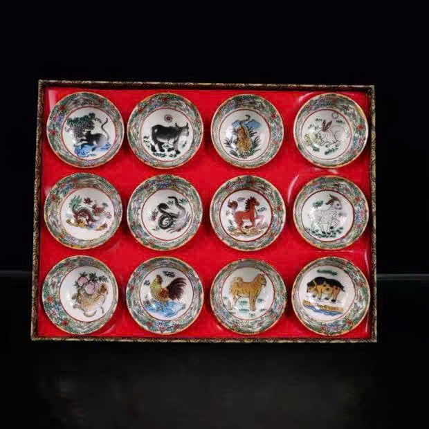  Bộ chén 12 Con Giáp sưu tầm BKCECN-9415 