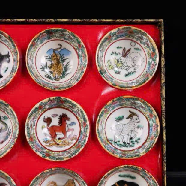  Bộ chén 12 Con Giáp sưu tầm BKCECN-9415 