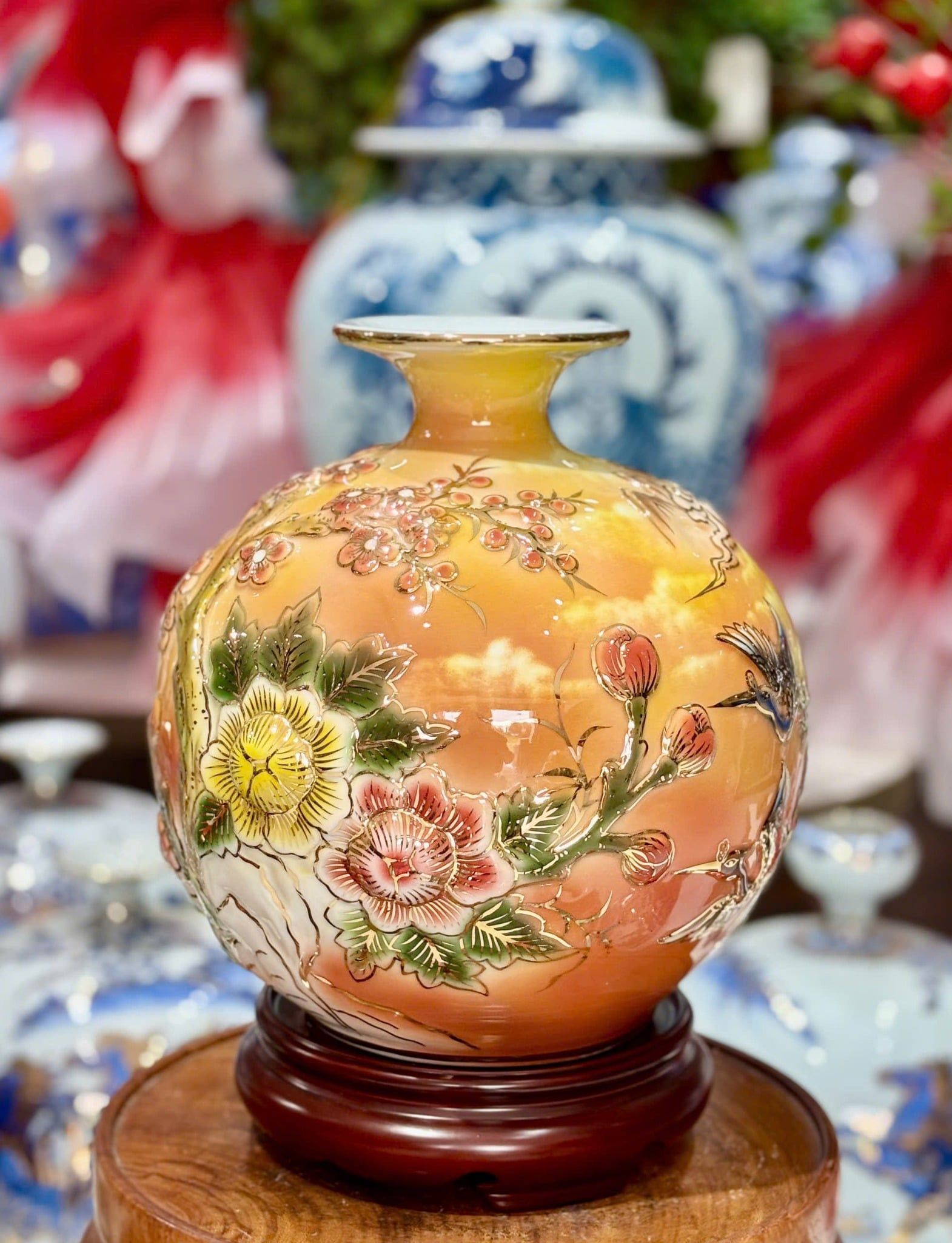  Bình hút lộc cao cấp Bát Tràng BKCECN-9434 