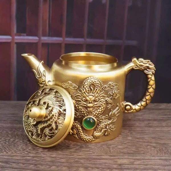  Ấm đồng hoạ tiết Rồng BKMECN-9459 