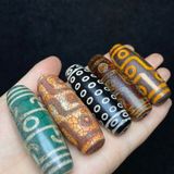  Bộ 5 mặt ngọc Dzi sưu tầm tặng hộp gấm BKSTCN-9390 