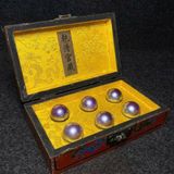  Bộ 6 viên ngọc trai tím cống phẩm BKSTCN-9394 