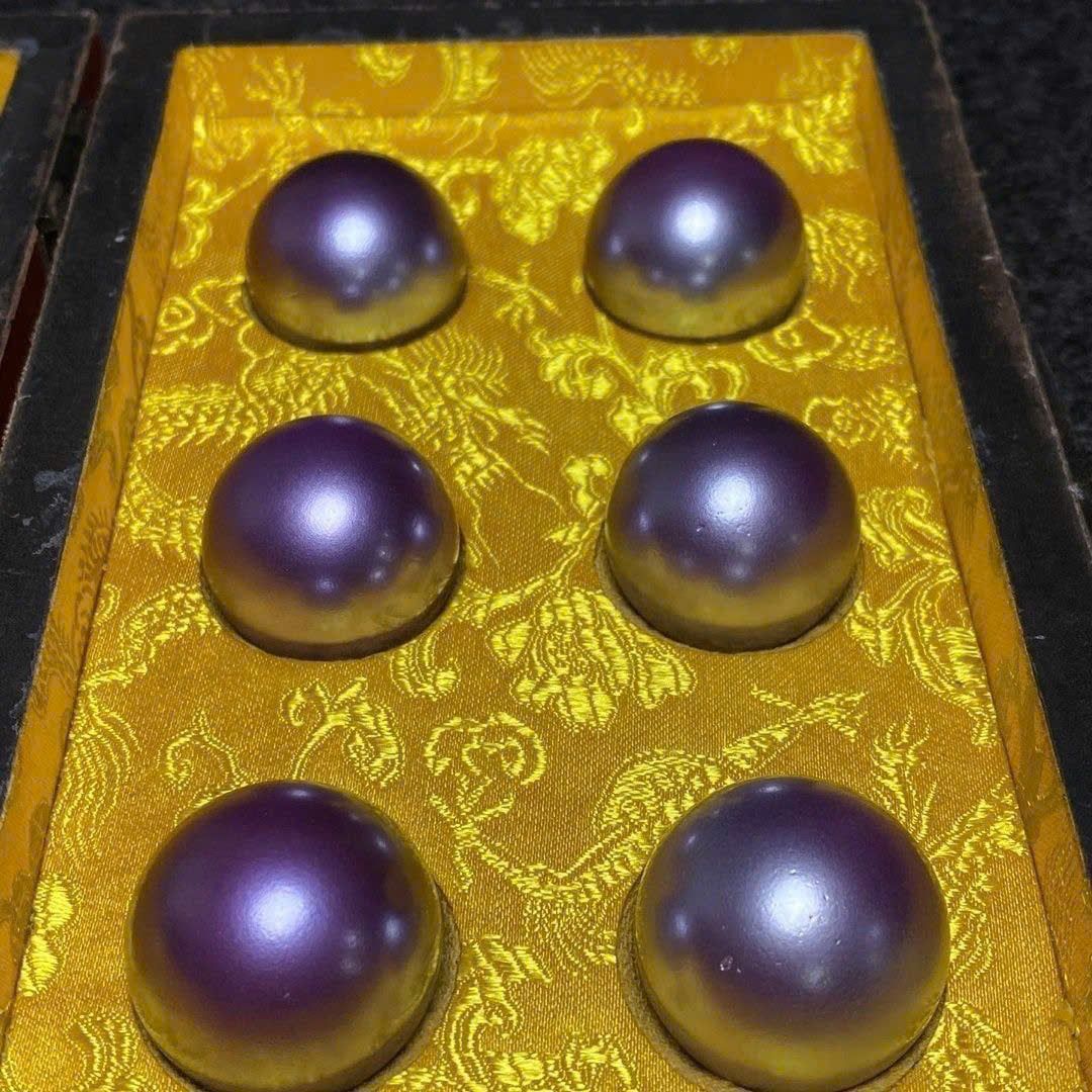  Bộ 6 viên ngọc trai tím cống phẩm BKSTCN-9394 