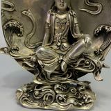  Tượng Phật sưu tầm tráng bạc xưa BKMECN-9457 