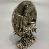  Tượng Phật sưu tầm tráng bạc xưa BKMECN-9457 