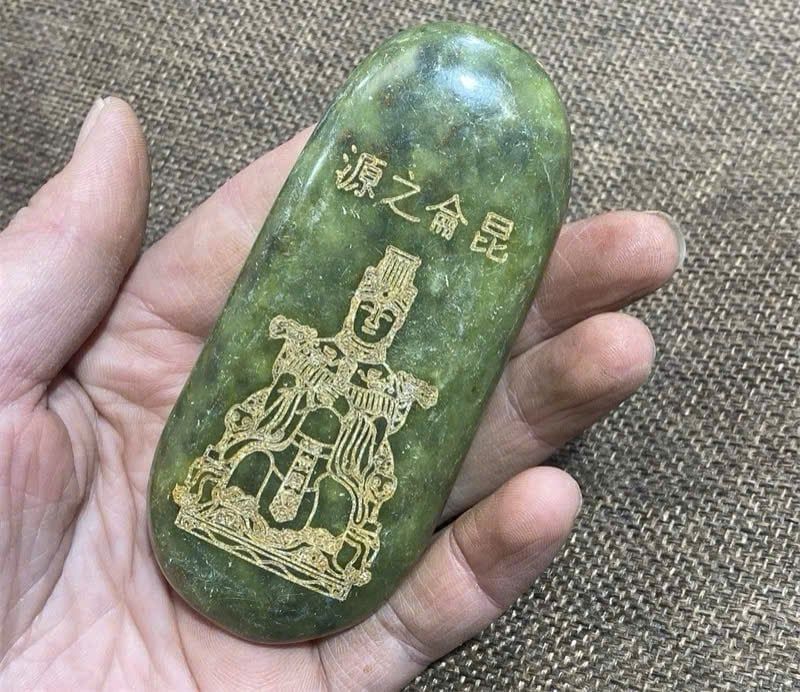  Khối đá hình Quan Âm Bồ Tát ngọc sưu tầm BKSTCN-9398 