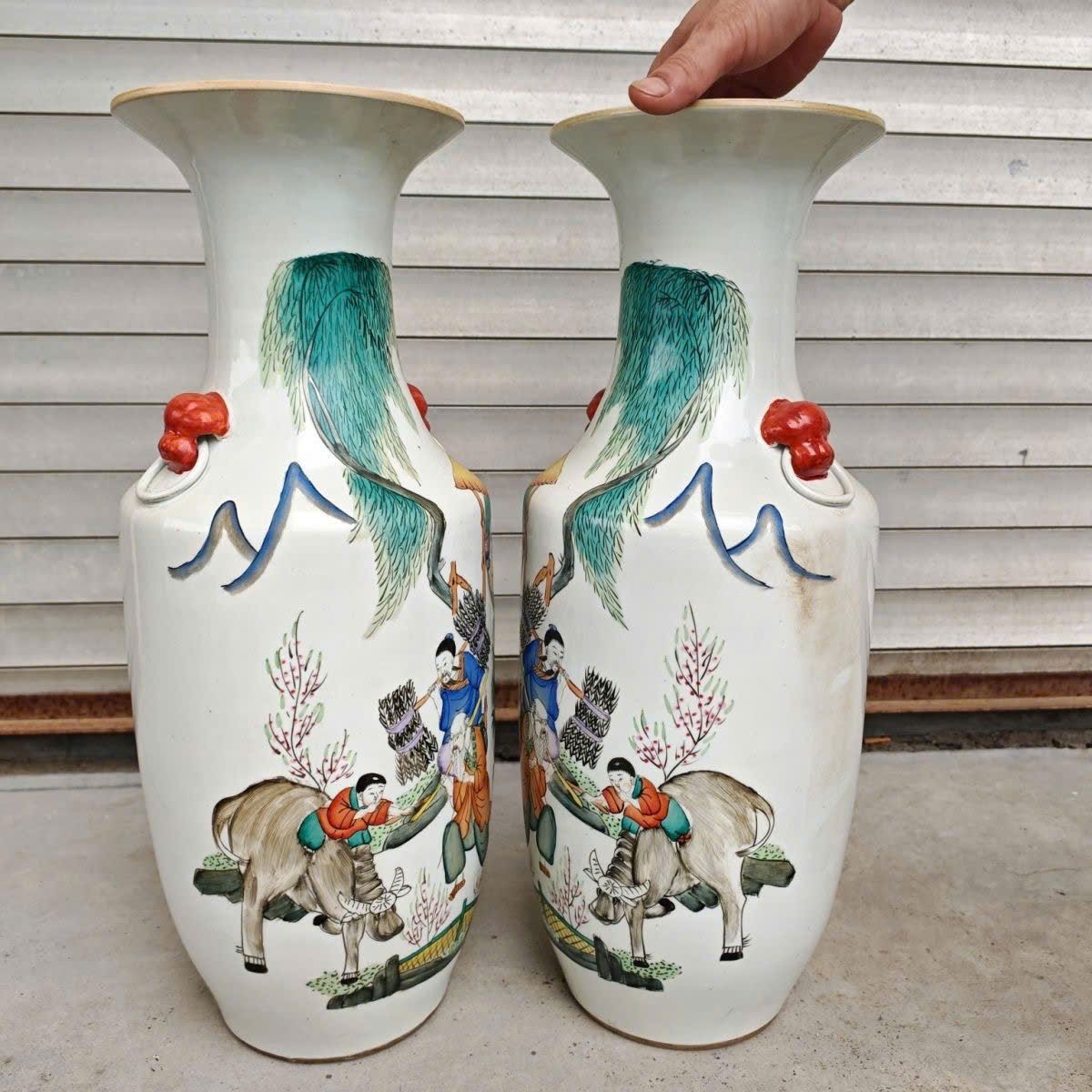  Bình gốm Họa tiết tranh dân gian cao cấp BKCECN-9437 