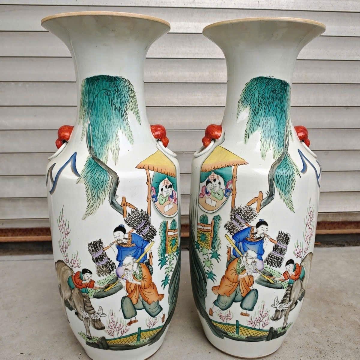  Bình gốm Họa tiết tranh dân gian cao cấp BKCECN-9437 