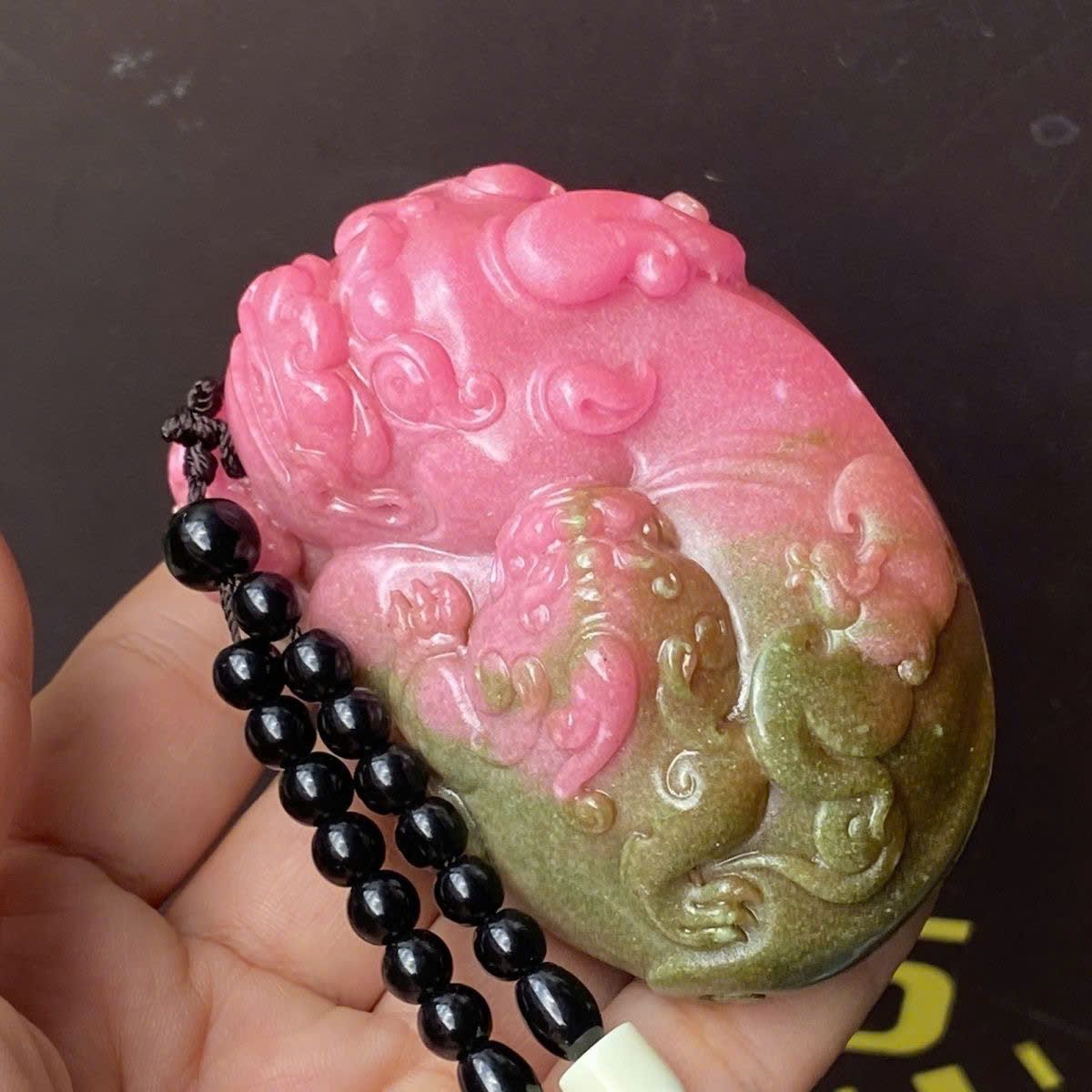  Tỳ Hưu phấn hường ngọc cũ BKSTCN-9397 