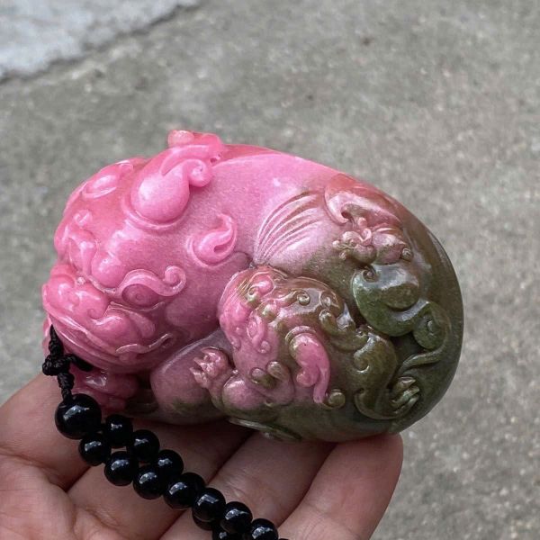  Tỳ Hưu phấn hường ngọc cũ BKSTCN-9397 