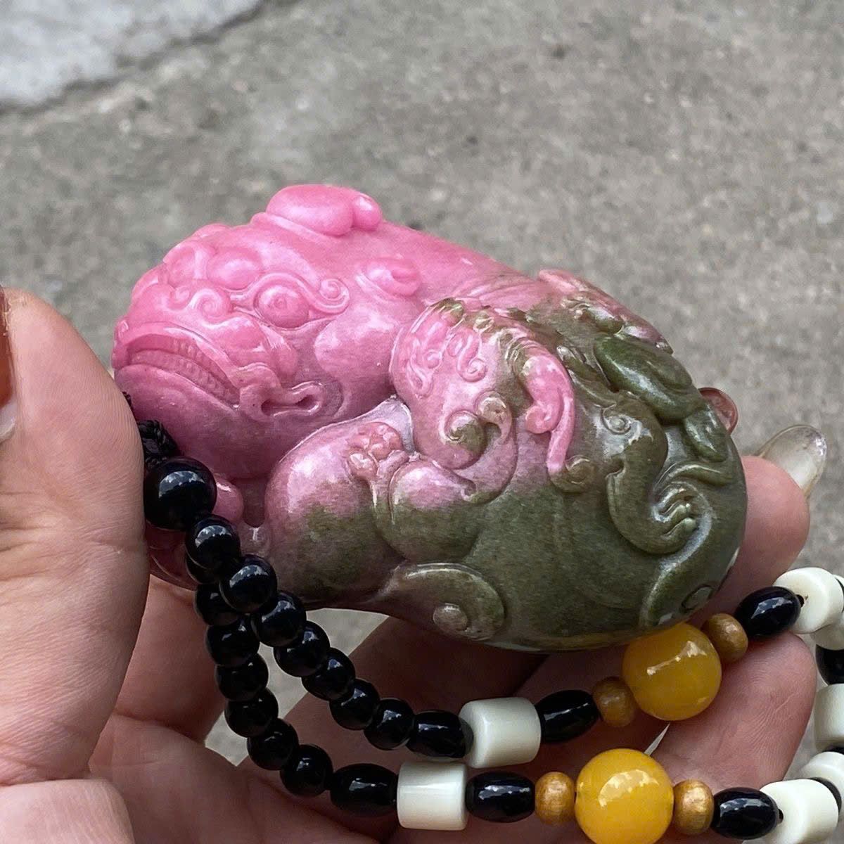  Tỳ Hưu phấn hường ngọc cũ BKSTCN-9397 