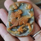  Mặt Kỳ Lân ngọc xưa sưu tầm BKSTCN-9401 