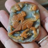  Mặt Kỳ Lân ngọc xưa sưu tầm BKSTCN-9401 