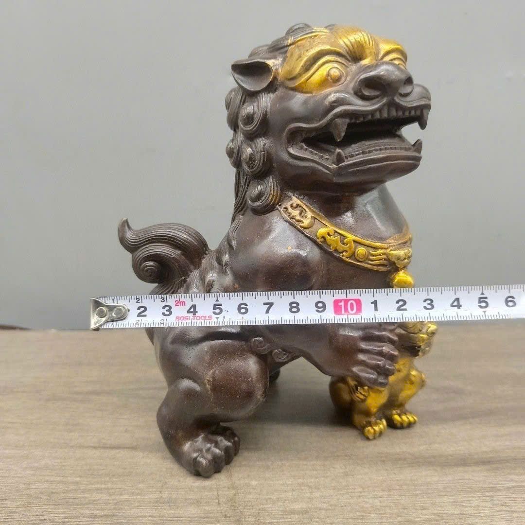  Cặp Sư Tử đồng cũ sưu tầm BKMECN-9476 