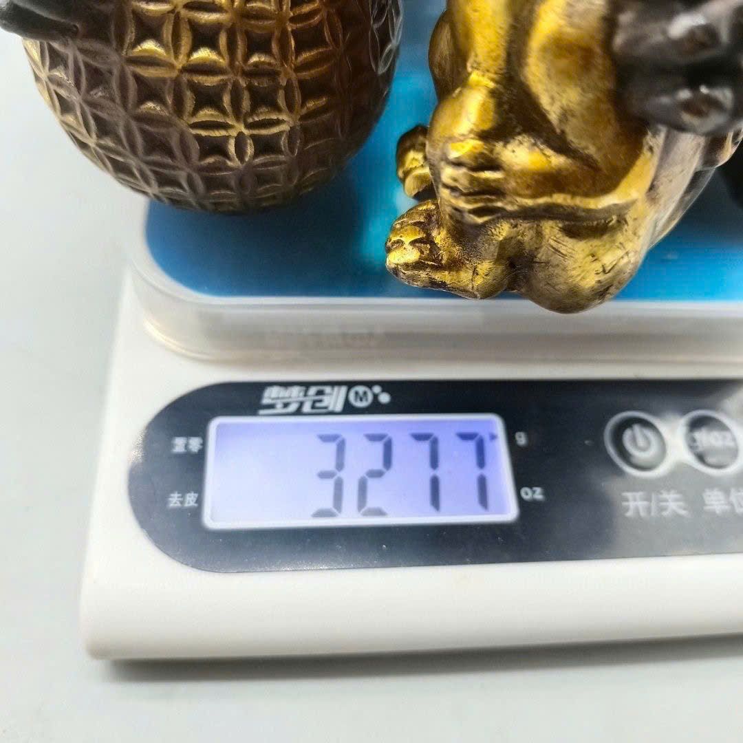  Cặp Sư Tử đồng cũ sưu tầm BKMECN-9476 