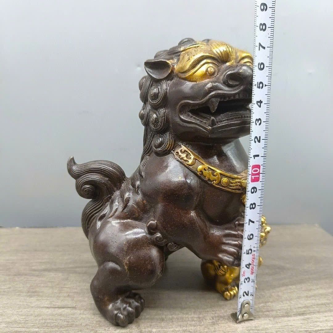  Cặp Sư Tử đồng cũ sưu tầm BKMECN-9476 