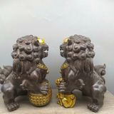  Cặp Sư Tử đồng cũ sưu tầm BKMECN-9476 