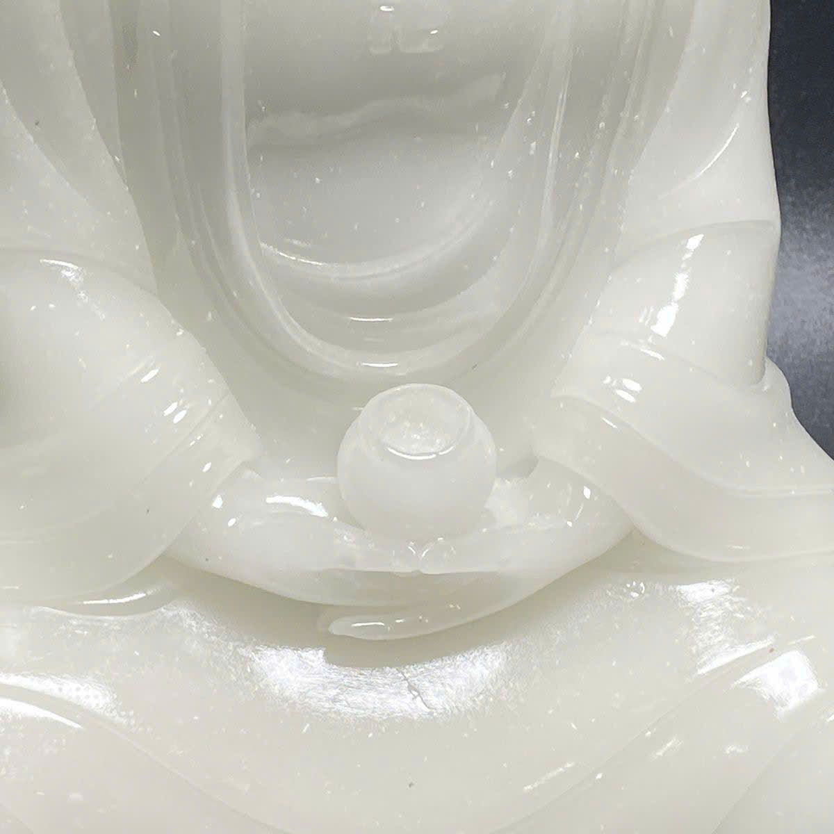  Tượng A Di Đà bạch ngọc sưu tầm BKSTCN-9402 