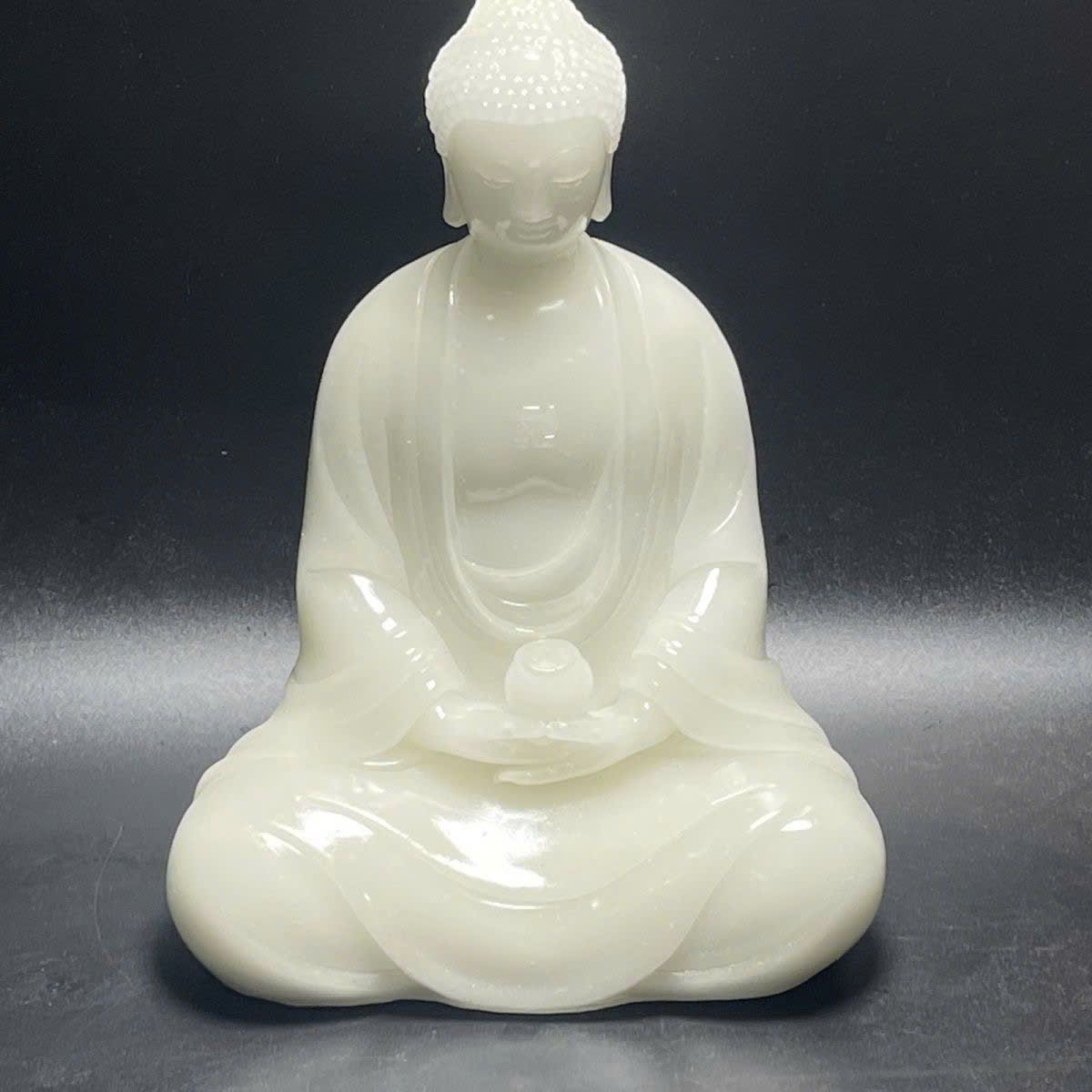  Tượng A Di Đà bạch ngọc sưu tầm BKSTCN-9402 