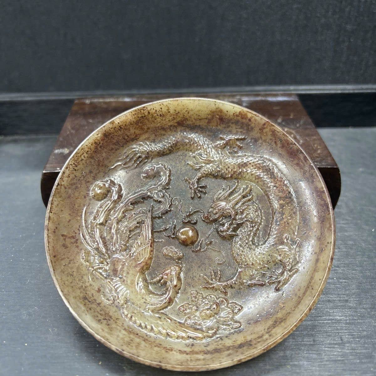  Đĩa ngọc cũ Rồng Phượng sưu tầm BKSTCN-9412 