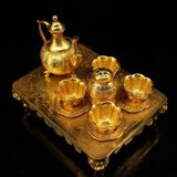  Bộ bình rượu hoàng cung cổ mạ vàng sưu tầm BKMECN-9479 