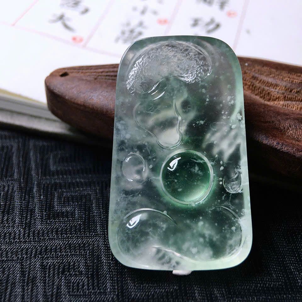  Mặt dây chuyền Rồng ngọc Phỉ Thúy sưu tầm BKSTCN-9418 