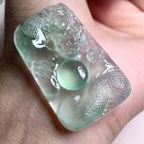  Mặt dây chuyền Rồng ngọc Phỉ Thúy sưu tầm BKSTCN-9418 