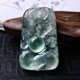  Mặt dây chuyền Rồng ngọc Phỉ Thúy sưu tầm BKSTCN-9418 