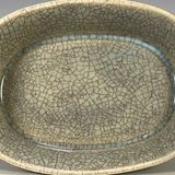  Chậu 4 chân sưu tầm rạn rõ men già hàng nung củi BKSTCN-9441 