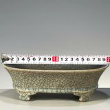  Chậu 4 chân sưu tầm rạn rõ men già hàng nung củi BKSTCN-9441 