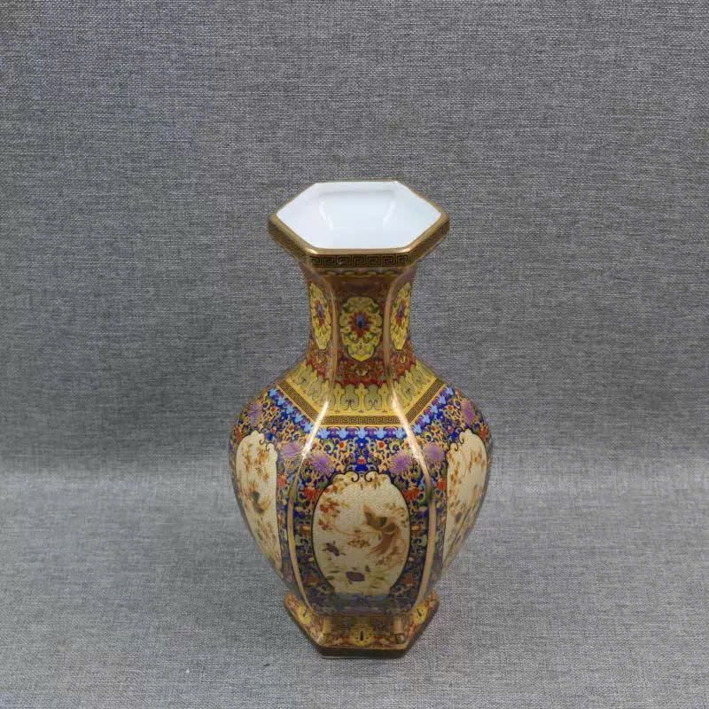  Chiếc bình đa giác Hoa Điểu BKSTCN-9446 