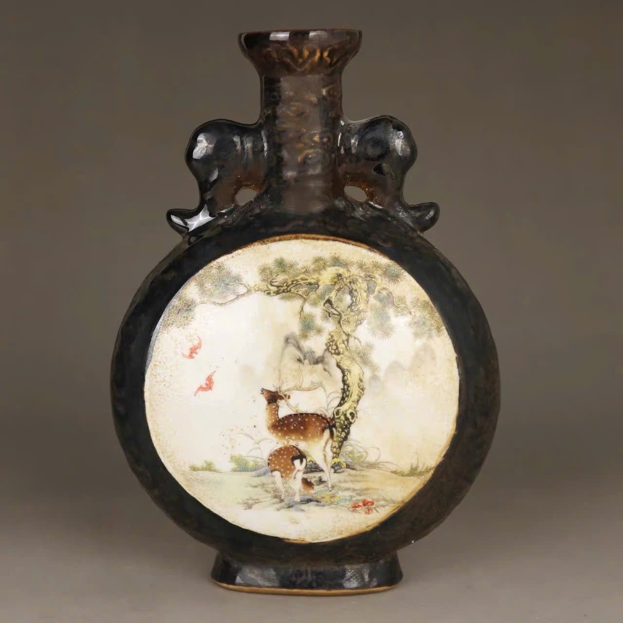  Bình Hai Tai Nai Hạc Sưu Tầm BKCECN-9456 