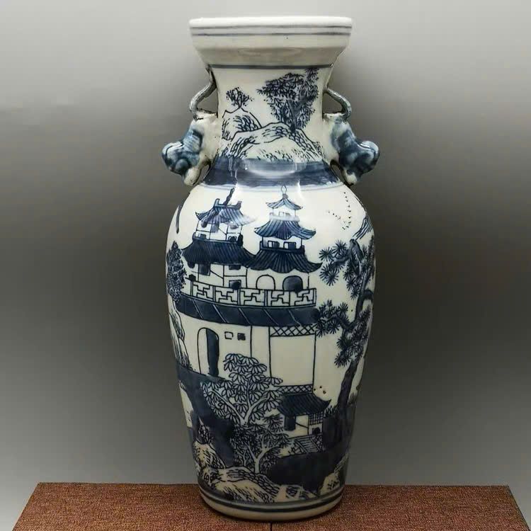  Bình Sứ Sơn Thủy Sưu Tầm BKCECN-9469 