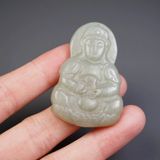  Mặt Quan Âm Ngọc Bích Xưa Sưu Tầm BKSTCN-9469 