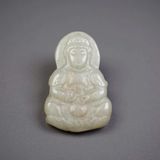  Mặt Quan Âm Ngọc Bích Xưa Sưu Tầm BKSTCN-9469 