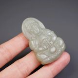  Mặt Quan Âm Ngọc Bích Xưa Sưu Tầm BKSTCN-9469 