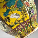  Bình Tứ Quý Hoàng Kim Men Pháp Lang Sưu Tầm BKCECN-9488 