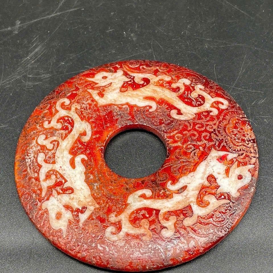  Ngọc Bội Sưu Tầm Họa Tiết Rồng Xưa BKSTCN-9467 