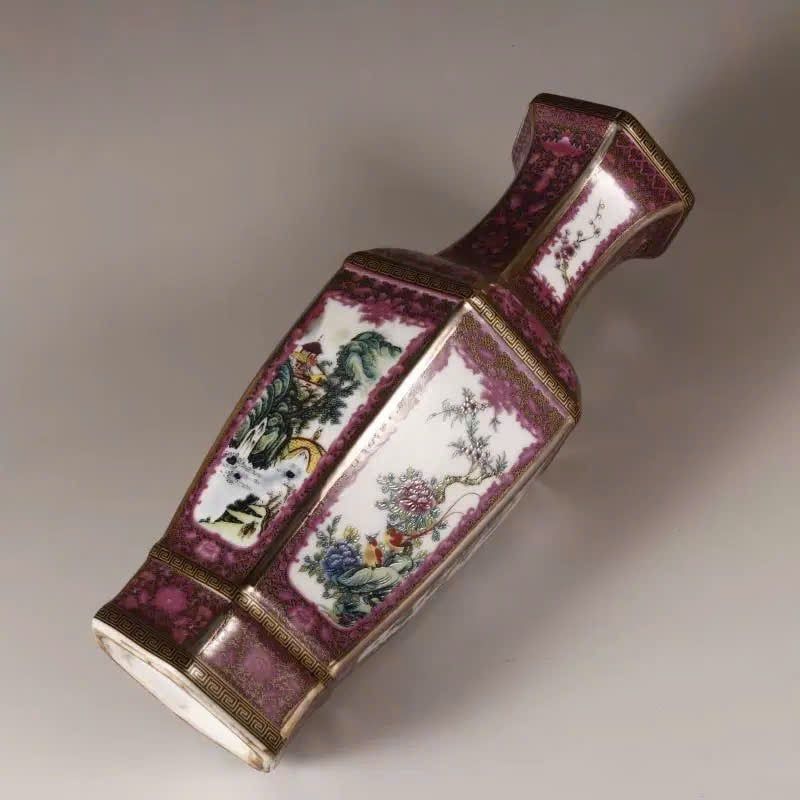  Bình Đa Giác Hồng Tía Men Lạ Sưu Tầm BKCECN-9495 