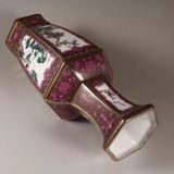  Bình Đa Giác Hồng Tía Men Lạ Sưu Tầm BKCECN-9495 